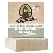 Dr. Squatch Mens Soap, Natural Bar Soap for Men, Birchwood Breeze, 5 oz