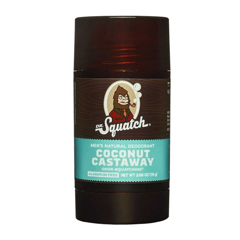 Dr. Squatch Natural Deodorant for Men - Coconut Castaway