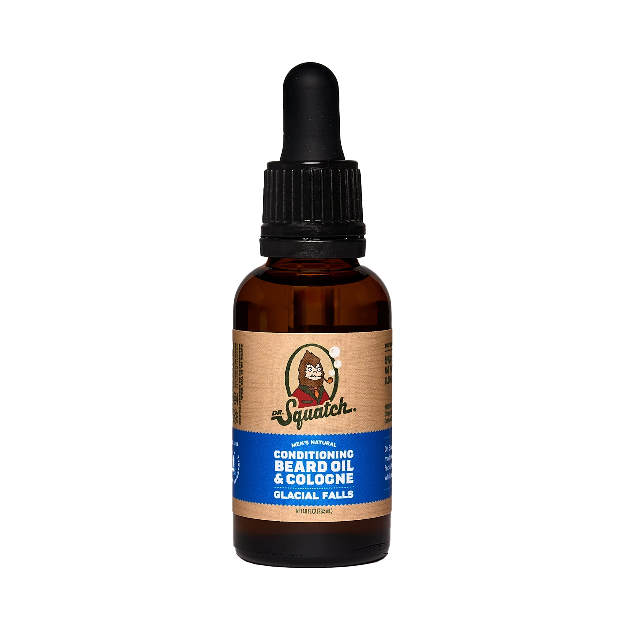 時田ファーミングオイル 50ml Dr. Squatch Mens Conditioning Beard Oil & Cologne, Natural Beard