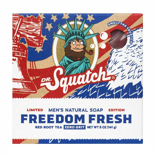 Dr. Squatch Dr Limited Edition Freedom Fresh Soap Bar