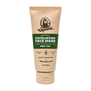Dr. Squatch Mens Natural Exfoliating Face Wash, Paraben & Sulfate Free Face Wash for Men Pine Tar, 4 fl Oz"