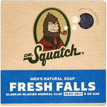 Dr. Squatch Fresh Falls Natural Bar Soap for Men, 5 oz