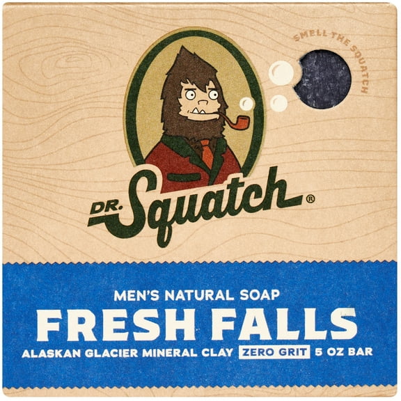 Dr. Squatch Fresh Falls Natural Bar Soap for Men, 5 oz