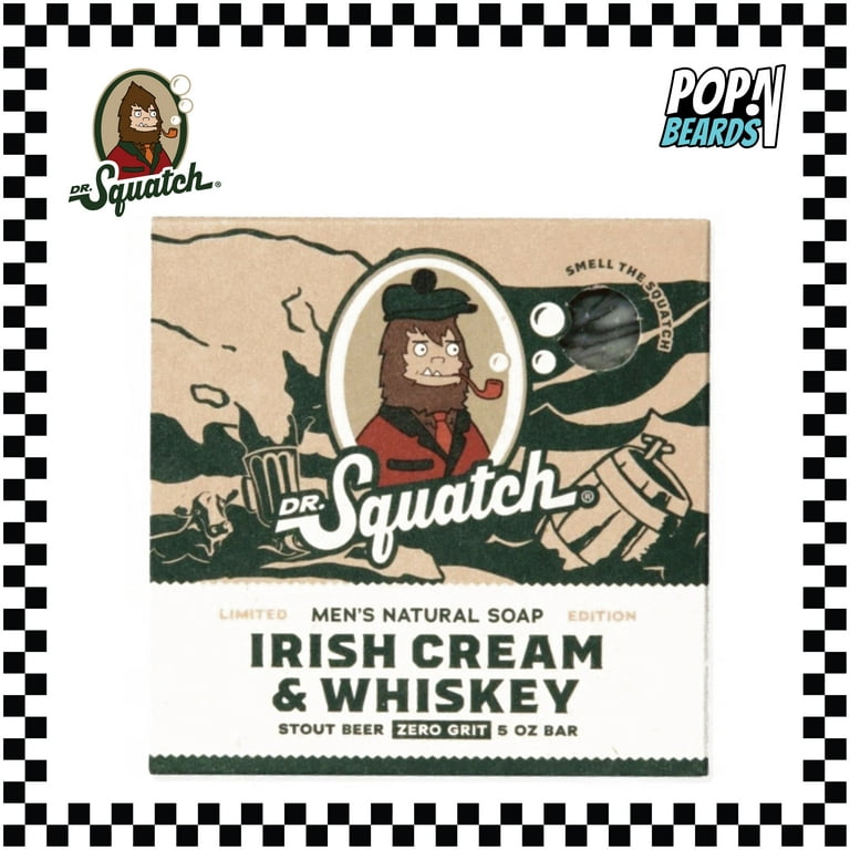 Dr. Squatch Limited Edition All Natural Bar Soap for Men with Zero Grit,  Irish Cream