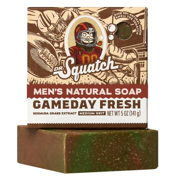 Dr. Squatch Limited Edition Natural Bar Soap for All Skin Types, Gameday Fresh, 5 oz