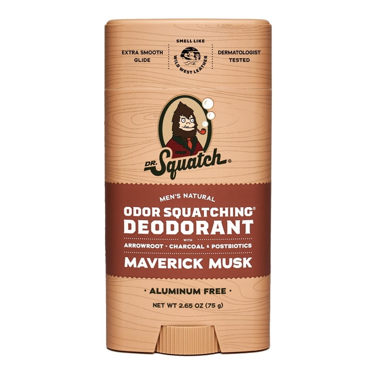 Dr. Squatch Maverick Musk Aluminum Free Natural Deodorant Stick