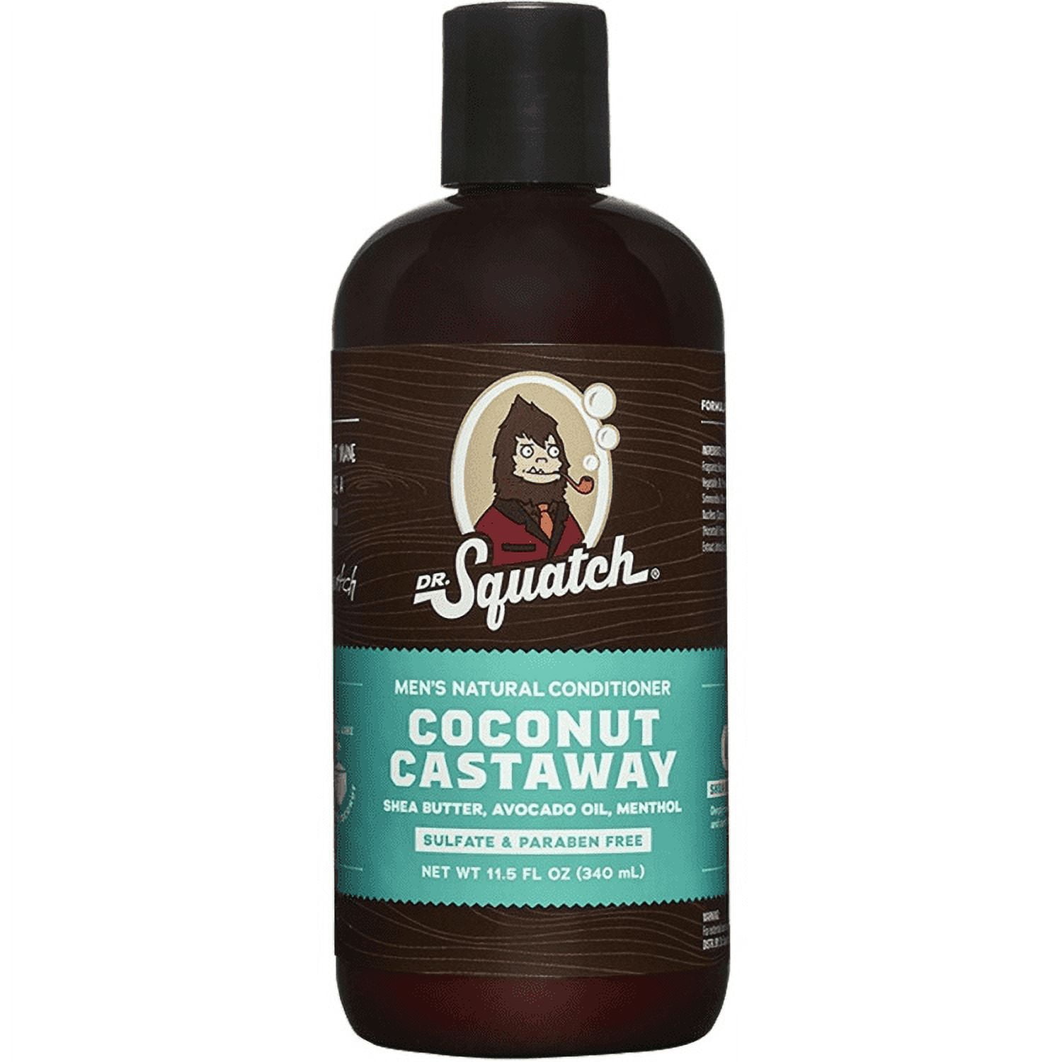 Dr. Squatch Men's Natural Coconut Castaway Shampoo 8 fl oz