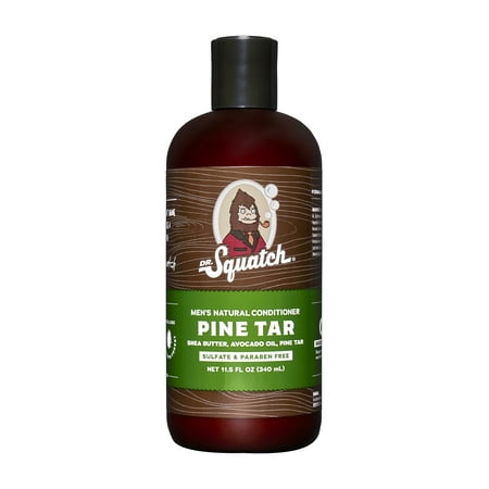 Dr. Squatch Pine Tar Natural Hair Conditioner Sulfate Free Conditioner for Men, 10.6 fl Oz