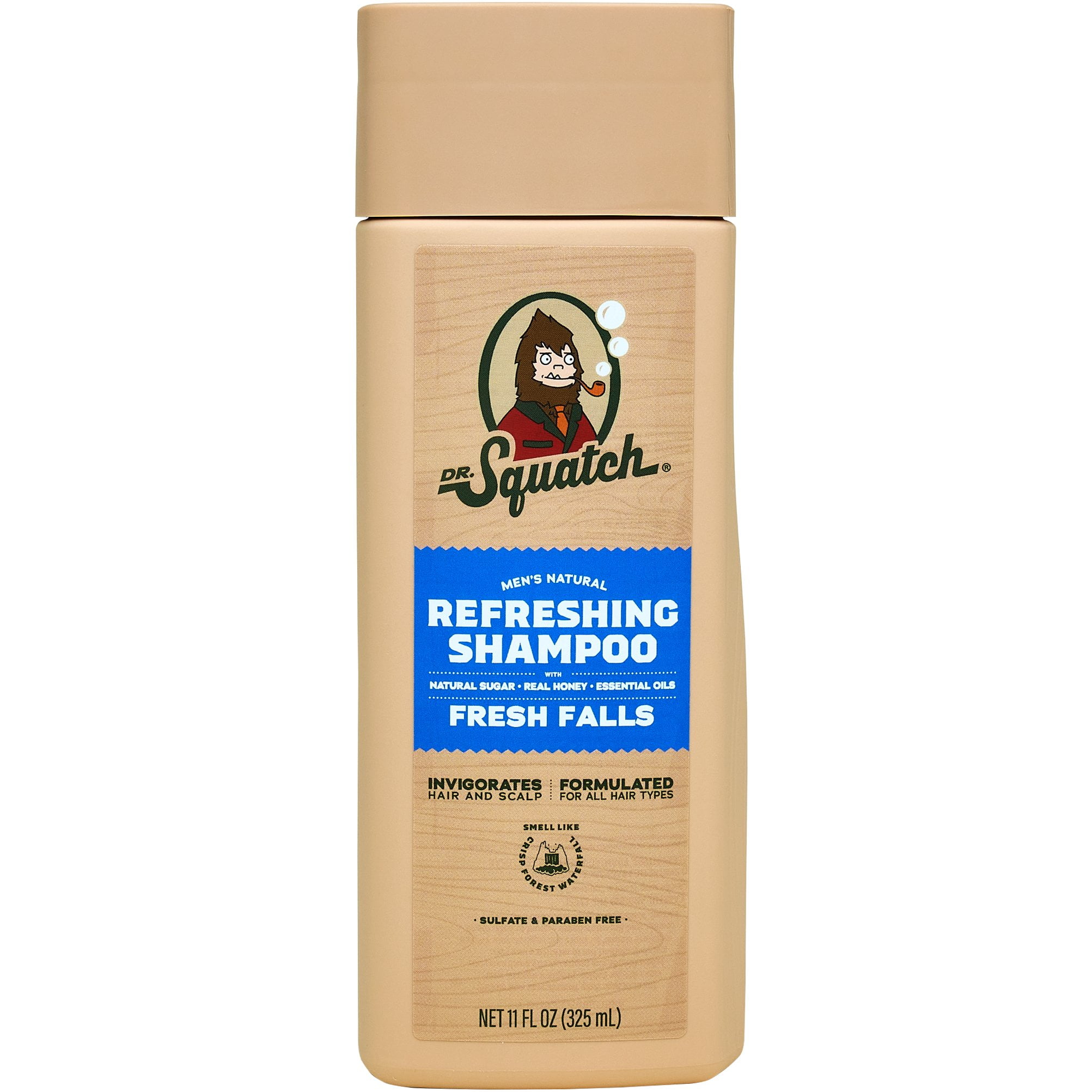 Dr. Squatch Men's Natural Refreshing Shampoo - Fresh Falls - 11 oz (Packaging May Vary)