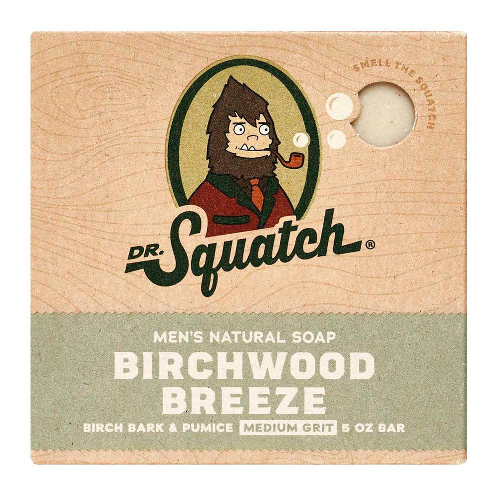 Dr. Squatch Men's Natural Soap Bar - Birchwood Breeze - 5 oz (Packaging May Vary)