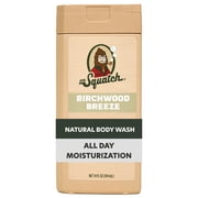 Dr. Squatch Mens Natural Body Wash, Sulfate Free Moisturizing Body Wash for men, Birchwood Breeze, 14 fl Oz