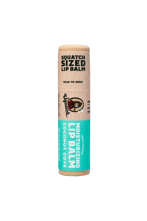 Moisturizing Lip Balm, Natural Lip Moisturizer Butter for Men Lip Care, Coconut Cove, 0.25 Oz