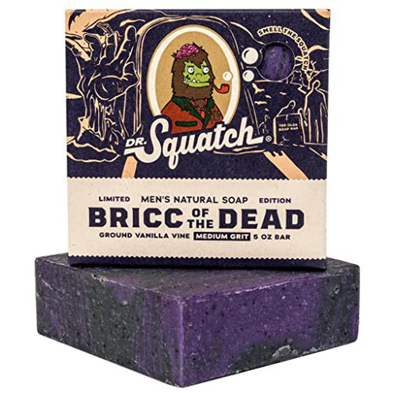 Dr. Squatch Natural Bar Soap, Bricc of the Dead, 5 oz