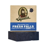 Dr. Squatch Fresh Falls Natural Bar Soap for Men Zero Grit Body Soap Gifts for Men, 5 Oz