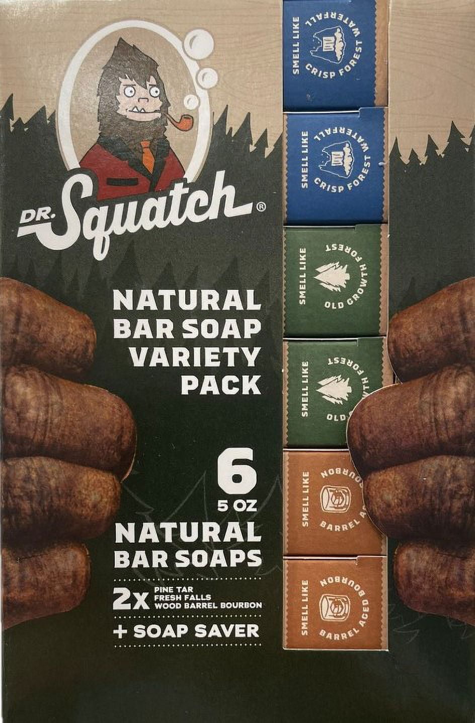 Dr. Squatch All Natural Bar Soap for Men 5 Bar Variety Pack