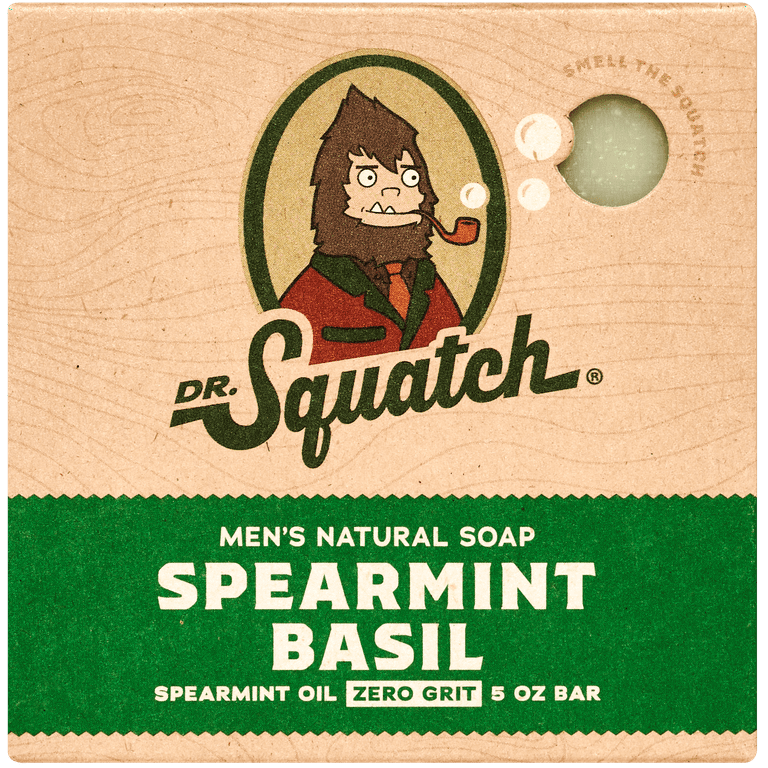 Dr. Squatch Spearmint Basil Natural Soap for Men – SportsnToys