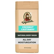Dr. Squatch Mens Natural Body Wash, Sulfate Free Moisturizing Body Wash for men, Coconut Castaway 14 fl Oz