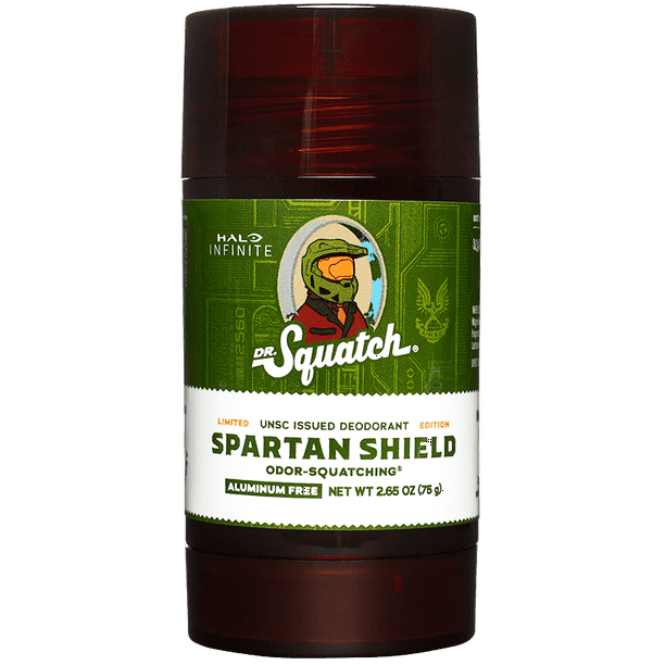 Dr. Squatch Natural Deodorant, Spartan Shield, 2.65 oz