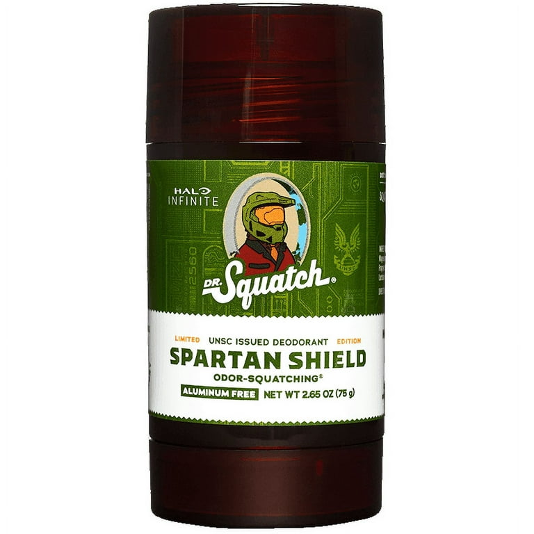 Dr. Squatch Natural Deodorant, Spartan Shield, 2.65 oz 