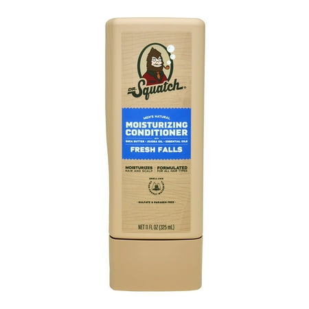 Dr. Squatch Mens Hair Moisturizing Conditioner, Natural Sulfate Free Hydrating Conditioner for Men, Fresh Falls, 11 fl Oz