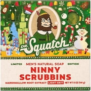 Dr. Squatch Ninny Scrubbins (Elf) Natural Bar Soap for Men, 5 oz