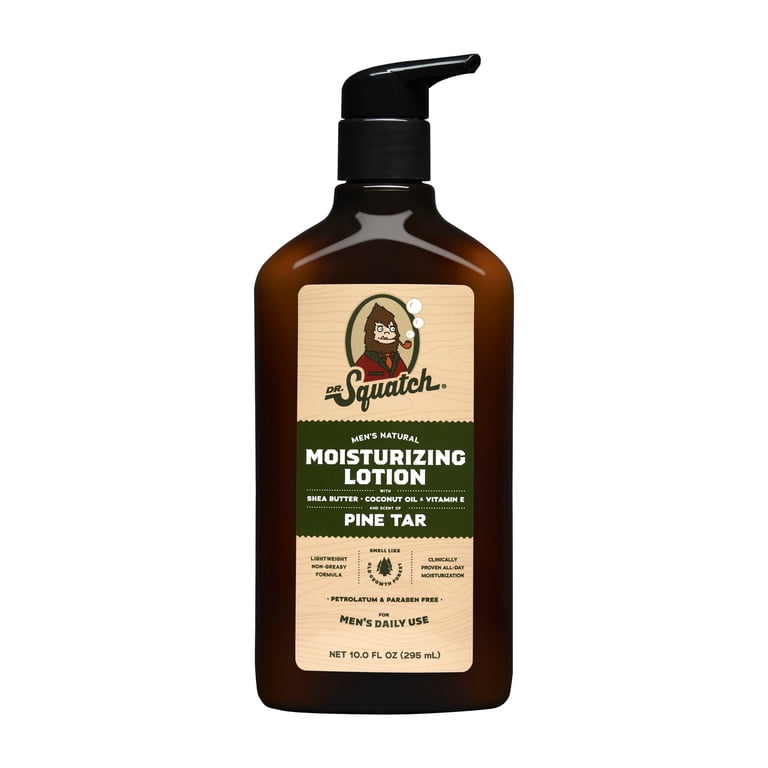 Dr. Squatch Pine Tar Natural Moisturizer Hand Lotion & Body Lotion