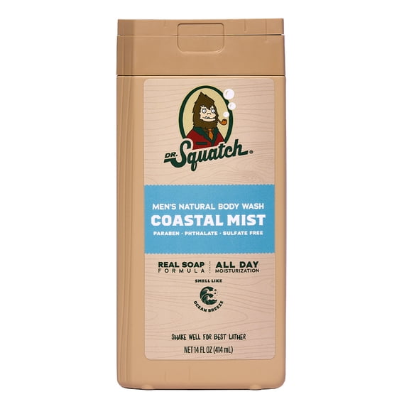 Dr. Squatch Rainforest Rapids Non-Exfoliating Body Wash, 14 fl oz