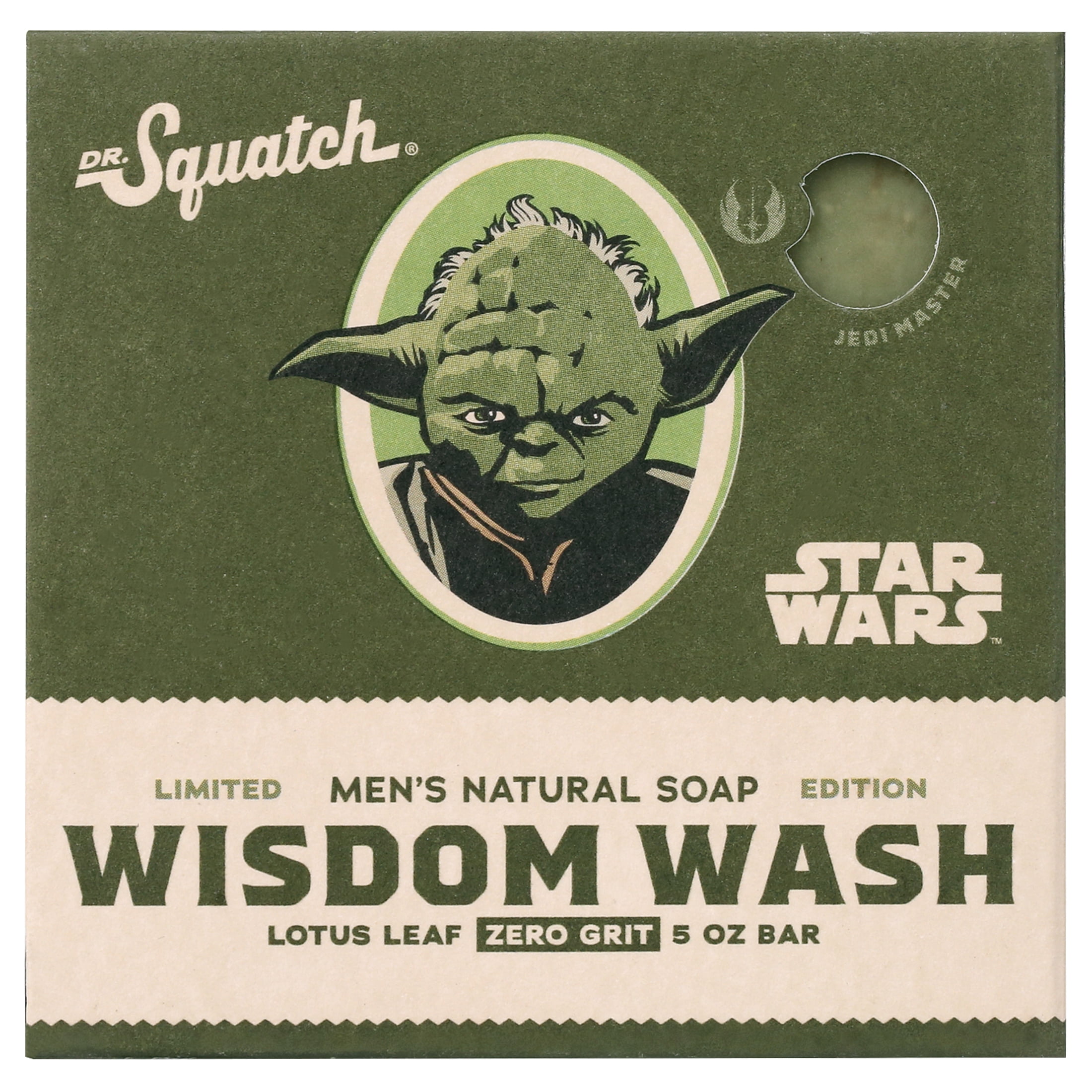 Dr. Squatch Wisdom Wash Star Wars Natural Bar Soap for Men, 5 oz