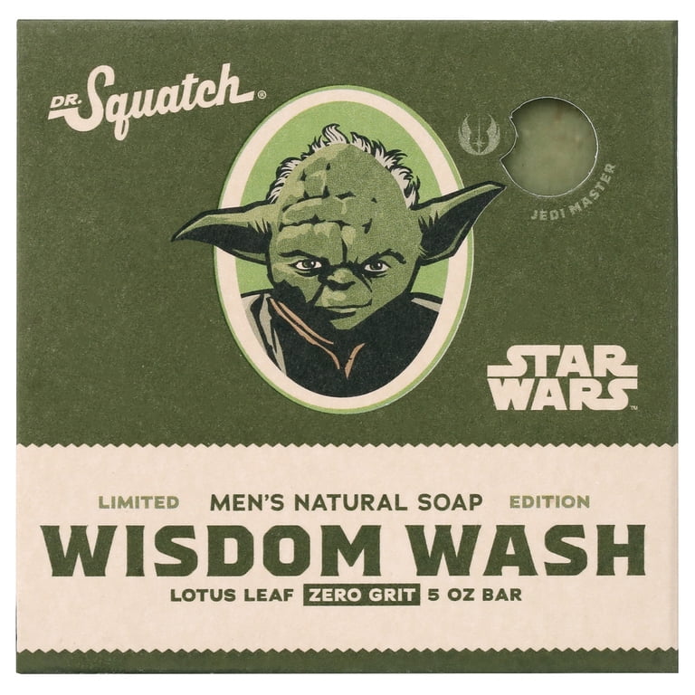 Dr. Squatch Wisdom Wash Star Wars Natural Bar Soap for Men, 5 oz