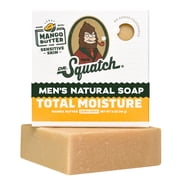 Dr. Squatch Mens Bar Soap Sensitive Skin, Natural Bar Soap for Men, Mango Butter, 5 Oz