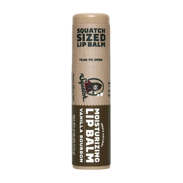 Dr. Squatch Vanilla Bourbon Natural Lip Balm for Men, 0.25 oz