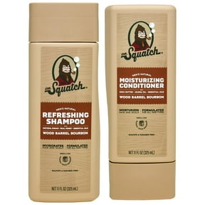 Dr. Squatch Shampoo and Conditioner Bundle, Wood Barrel Bourbon, 1 Kit