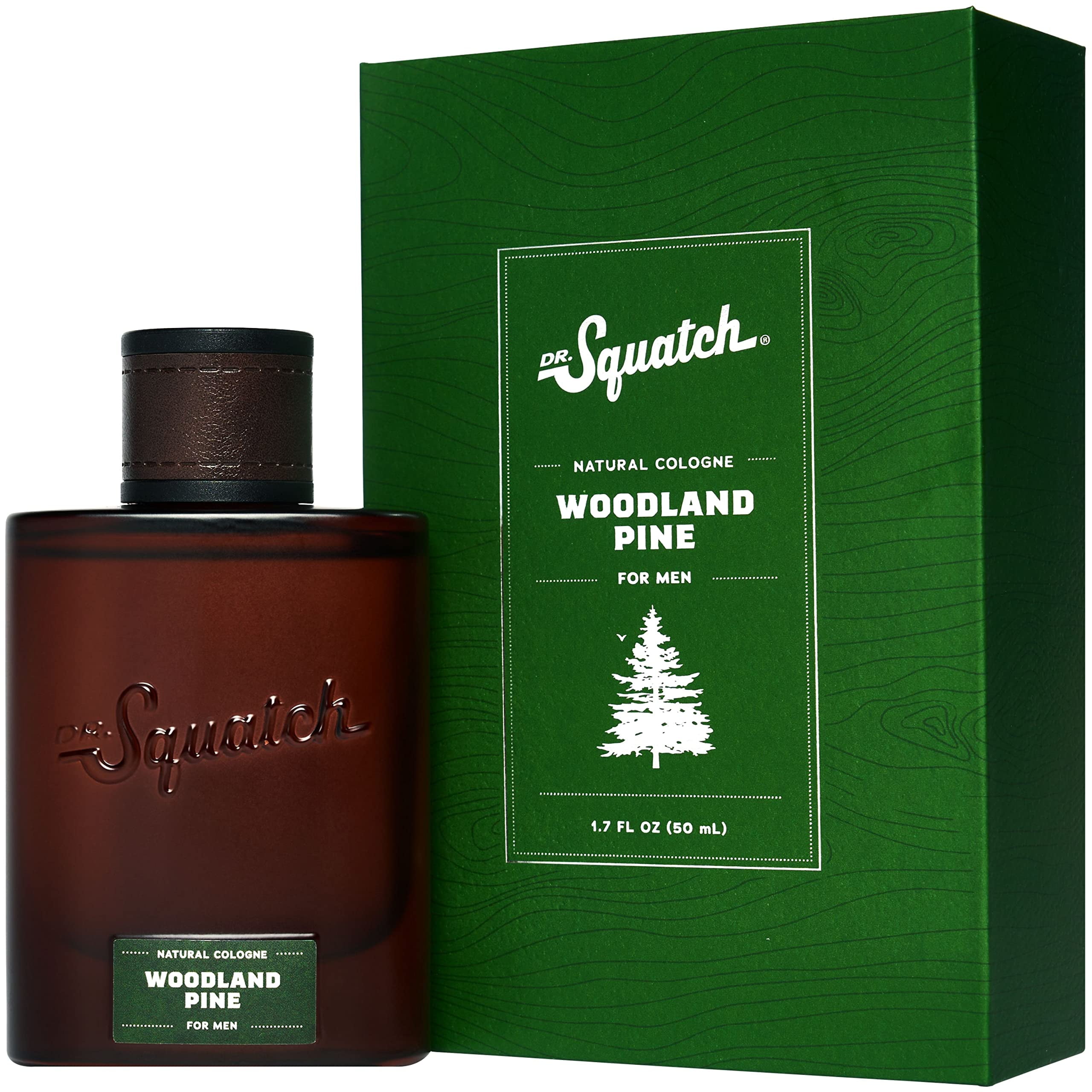 Dr. Squatch Woodland Pine Natural Cologne - Pine, cypress, and vetiver fragrance inspired by Pine Tar Bar Soap