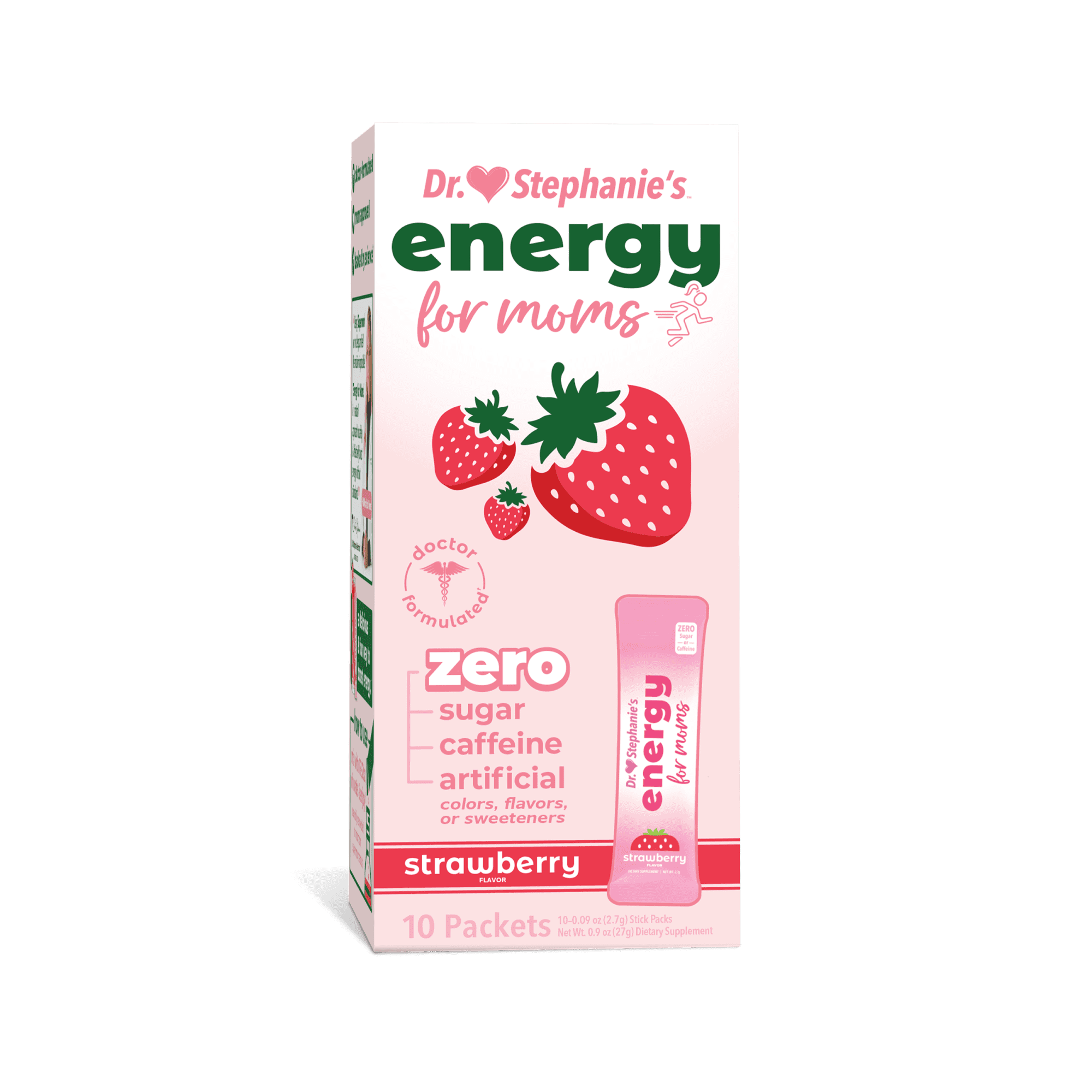 Dr. Stephanie's Energy for Moms Drink Mix with Antioxidants & Super-fruits, 10 Count Supplement