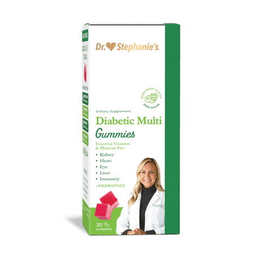 Dr. Stephanie's Multivitamin & Probiotic Gummies, Zero-Sugar, for All Adults, 30 Count
