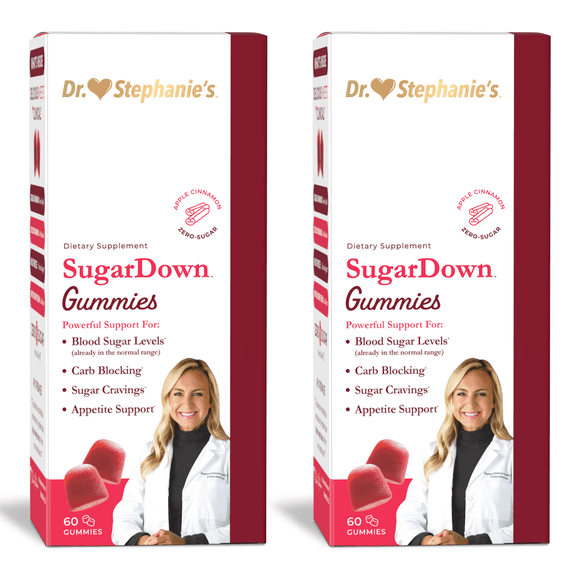 Dr. Stephanies SugarDown Gummies - Blood Sugar Gummies with Ceylon Cinnamon - 2 Pack