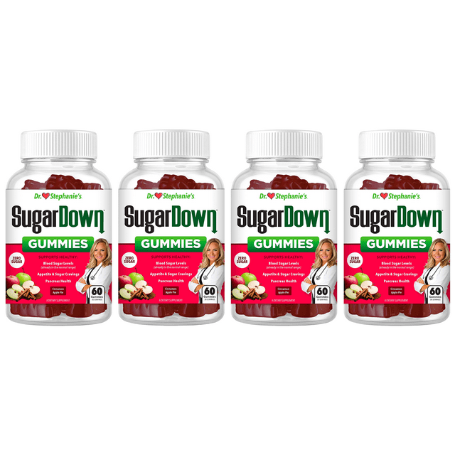 Dr. Stephanie’s SugarDown Gummies Blood Sugar Gummies with Ceylon Cinnamon 4 Pack