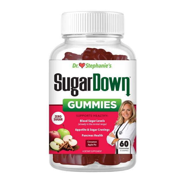 Dr. Stephanie's SugarDown Gummies Blood Sugar Support with Ceylon