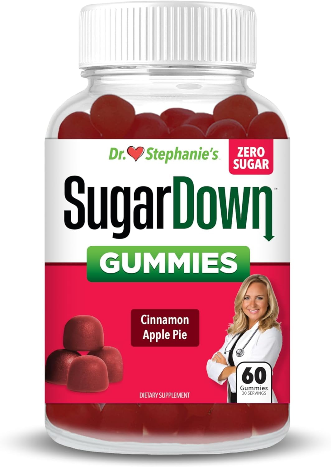 Dr. Stephanie’s SugarDown Gummies Blood Sugar Gummies with Ceylon