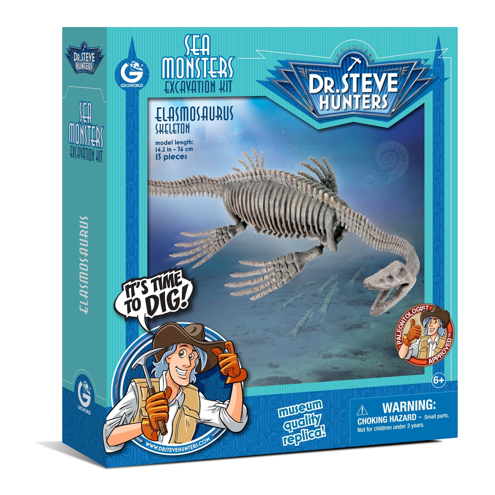 Dr. Steve Hunters GEOWorld Sea Monster Dig Elasmosaurus Excavation Kit ...