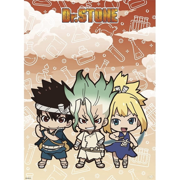 Dr. Stone Chibi Anime Manga Poster Unframed Size 24''x36'' GooGate