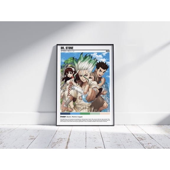 Dr. Stone Minimalist Anime Manga Poster Unframed Size 24''x36'' GooGate