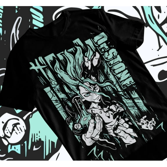 Dr. Stone Senku Ishigami Anime Manga Shirt Short-Sleeve Unisex T-Shirt Soft Tee