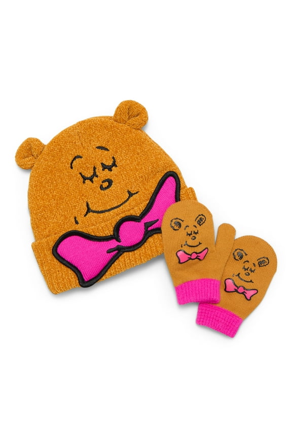 Dr. Suess ABC Bear Toddler Boys or Girls Beanie Hat and Gloves Set, 2-Piece, One Size