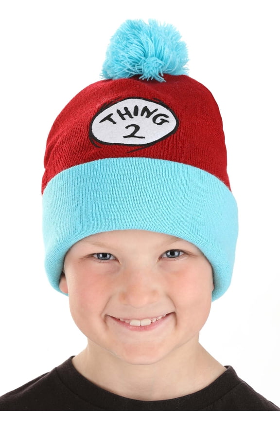 Dr. Suess Thing 2 Pom Beanie