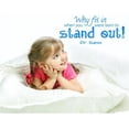 thumbnail image 1 of Dr. Suess Vinyl Wall Decal | "Why Fit in when you were born to Stand Out" | Children Bedroom decor 20"x9", 1 of 4