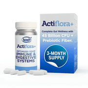 Dr. T Probiotic + Prebiotic & Synbiotic Capsules   Advanced Formula w/ L. bulgaricus for Digestive Health & Gut Balance   45 Billion CFU Daily Supplement   100-Day Supply, 100 Caps 1 Pack