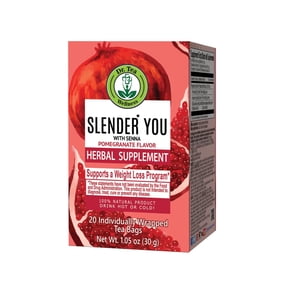 Dr. TEA Weight Loss Tea - Senna & Pomegranate -20 Tea Bags -Slender You With Slim Tea