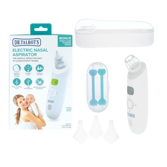 Dr. Talbots Electric Nasal Aspirator with Bonus Nose & Ear Cleaner