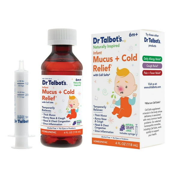 Dr. Talbot's Homeopathic Infant Mucus and Cold Relief with Cell Salts, 4 fl oz